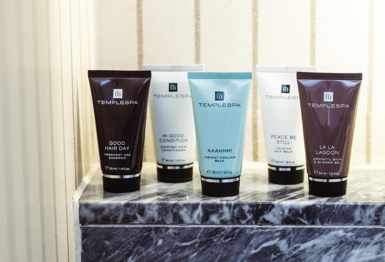 The Capital Hotel, Apartments & Townhouse Londýn Exteriér fotografie Temple Spa products